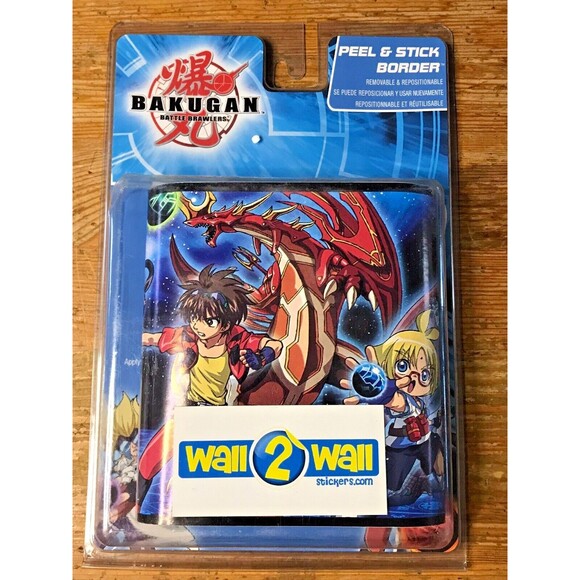 Bakugan Battle Brawlers Peel and Stick Wall Border Childrens Decor Kids Room - Picture 1 of 4